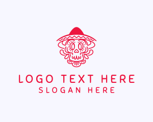 Skate - Cultural Decorative Skull logo design