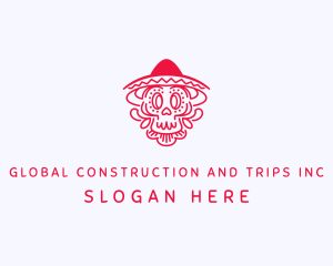Cultural Decorative Skull  Logo