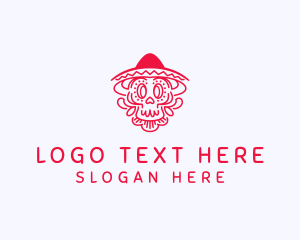 Cultural Decorative Skull  Logo