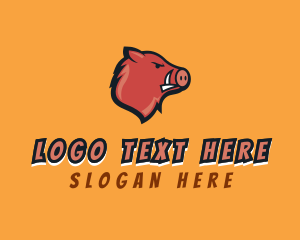 Angry - Boar Esports Team logo design