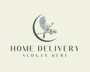 Postal Courier Pigeon logo design