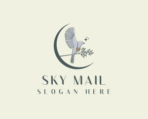 Postal Courier Pigeon logo design