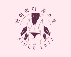 Bikini Topless Woman logo design