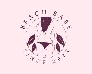 Bikini Topless Woman logo design