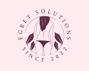 Bikini Topless Woman logo design