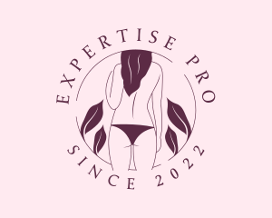 Bikini Topless Woman logo design