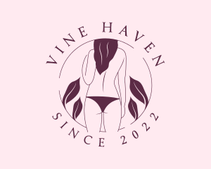 Bikini Topless Woman logo design