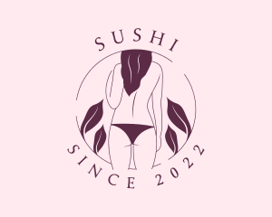 Bikini Topless Woman logo design