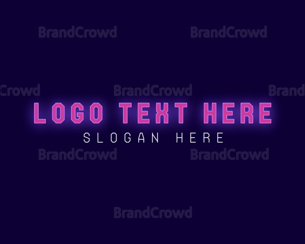 Neon Pink Wordmark Logo