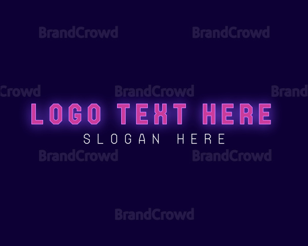 Neon Pink Wordmark Logo