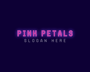 Neon Pink Wordmark logo design