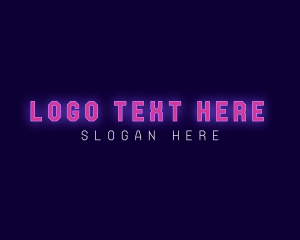 Neon Pink Wordmark Logo