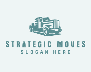 Freight Courier Trucking logo design