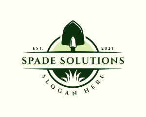 Spade - Shovel Gardening Spade logo design