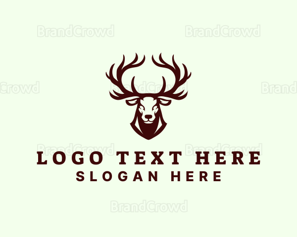 Wild Buck Deer Logo