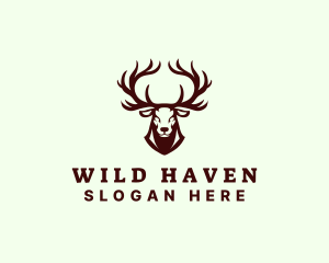 Wild Buck Deer  logo design