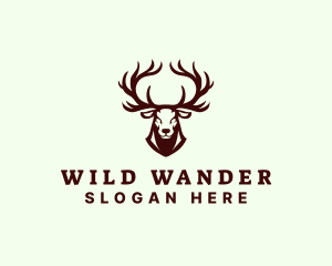 Wild Buck Deer  logo design