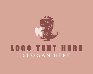 Orthodontist - Dinosaur Tooth logo design