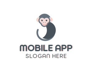 Monkey Ape Animal Logo