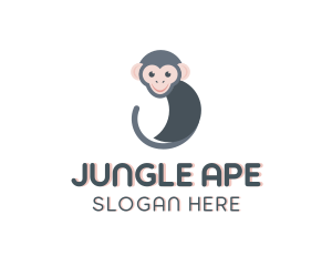 Monkey Ape Animal logo design