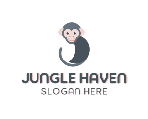 Monkey Ape Animal logo design