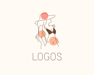 Bikini Fashion Hat  Logo
