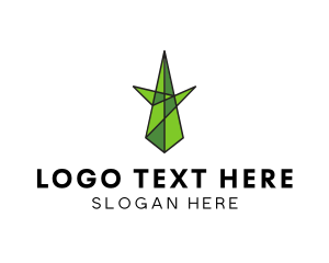 Green Tree - Glass Mosaic Tree logo design