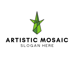 Mosaic - Glass Mosaic Tree logo design