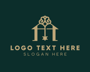 Leasing - Property Key Letter M logo design