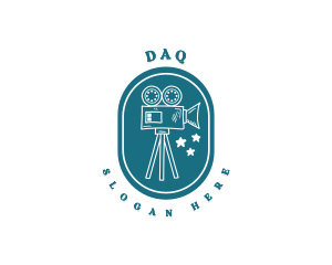 Entertainment - Doodle Cinema Camera logo design