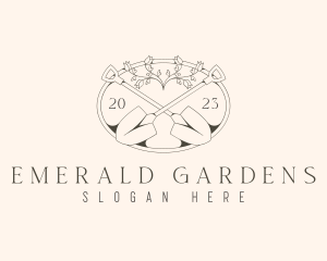 Elegant Garden Shovel logo design