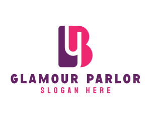 Parlor - Feminine Cosmetics Letter YB logo design