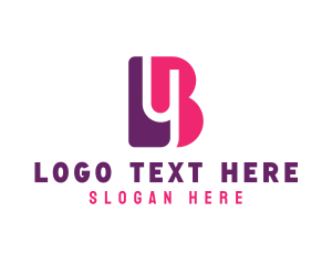 Text - Feminine Cosmetics Letter YB logo design