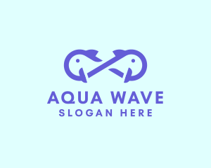 Aqua - Infinity Aqua Fish logo design