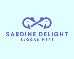 Sardine - Infinity Aqua Fish logo design