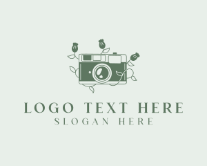 Photographer - Photographer Floral Camera logo design