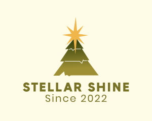 Shining Star Tree logo design