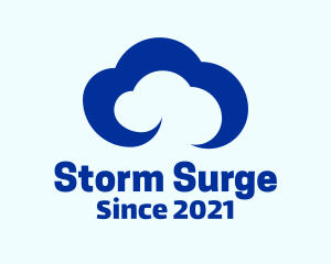 Thunderstorm - Blue Sky Cloud logo design