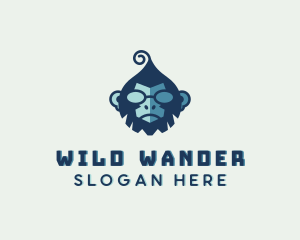 Wildlife Sunglasses Monkey logo design