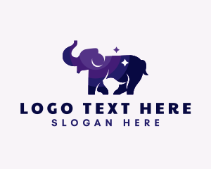 India - Elephant Wildlife Animal logo design
