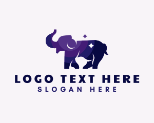 Elephant Wildlife Animal Logo