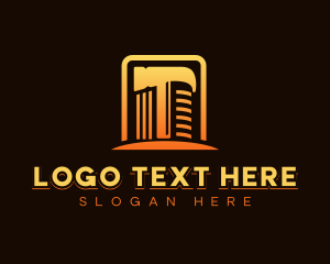 Masonry - Hammer Building Construction logo design