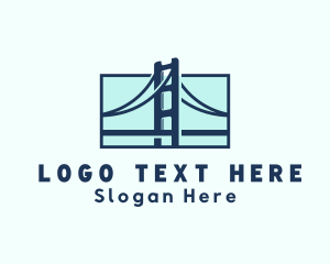 Trip - Road Bridge Infrastructure logo design