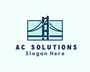 Road Bridge Infrastructure logo design