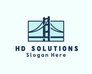 Road Bridge Infrastructure logo design