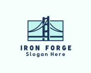 Road Bridge Infrastructure logo design