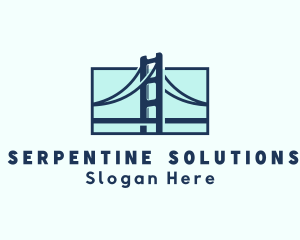 Road Bridge Infrastructure logo design