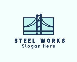 Road Bridge Infrastructure logo design