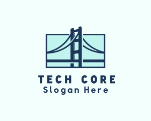 Road Bridge Infrastructure logo design