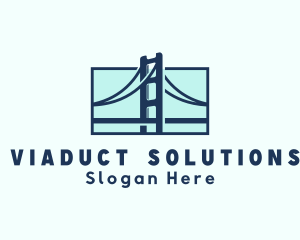 Viaduct - Road Bridge Infrastructure logo design
